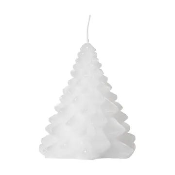 Granny Christmas tree lys Ø9x10 cm - Pure White - Broste Copenhagen