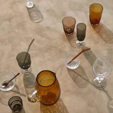 Hammered vannglass 50 cl - Amber - Broste Copenhagen