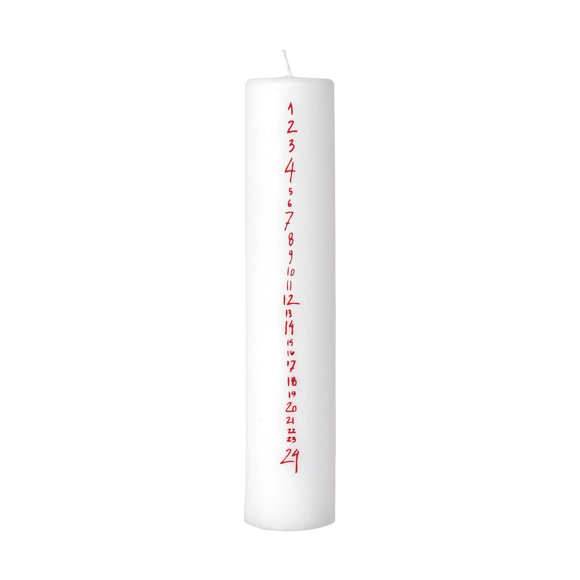Handwritten kalenderlys, White-Red Broste Copenhagen