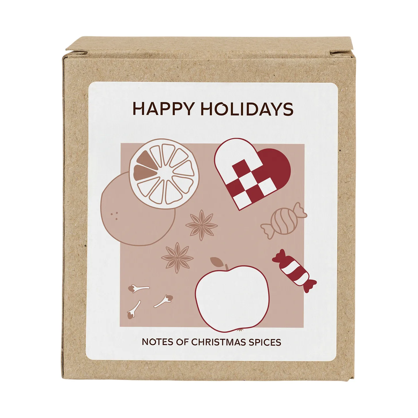 Happy Holidays duftlys 32 t, White Broste Copenhagen