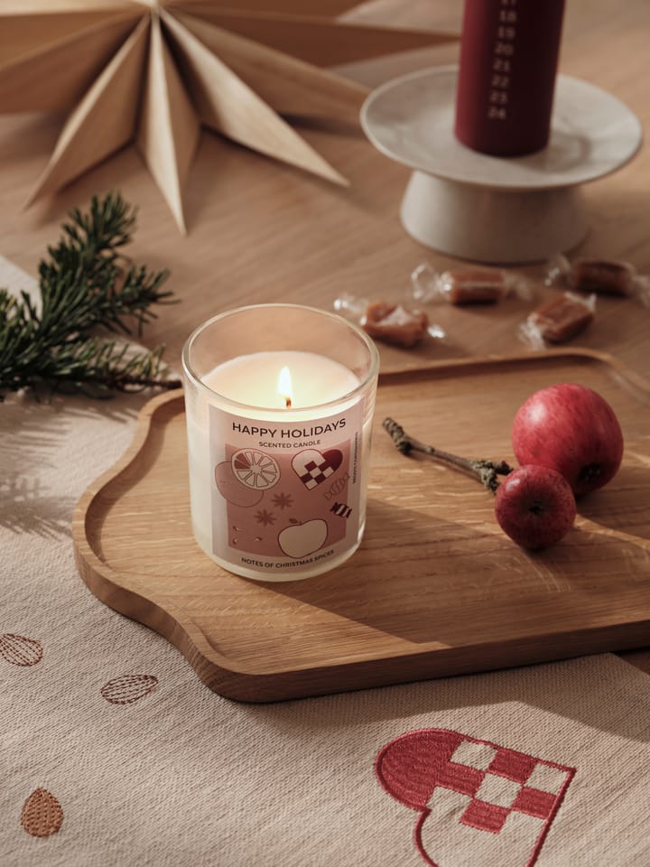 Happy Holidays duftlys 32 t, White Broste Copenhagen