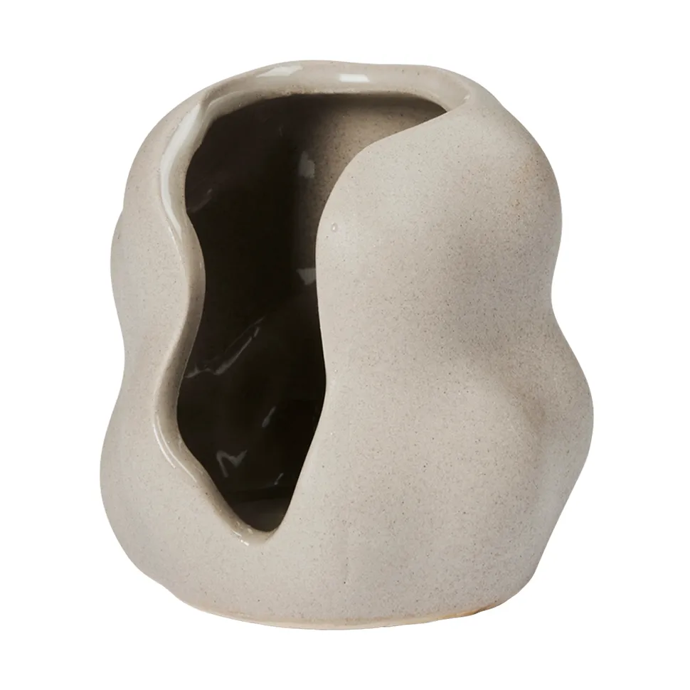 Hekla Hurricane lyslykt, Dove Grey, Ø9,5 cm Broste Copenhagen