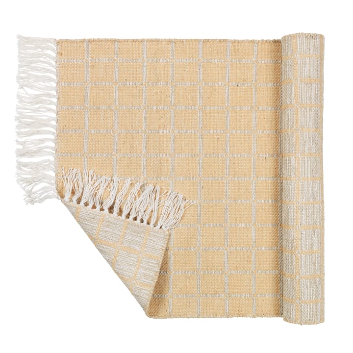 Henny bomullsgulvteppe 140x200 cm, Light grey-yellow Broste Copenhagen