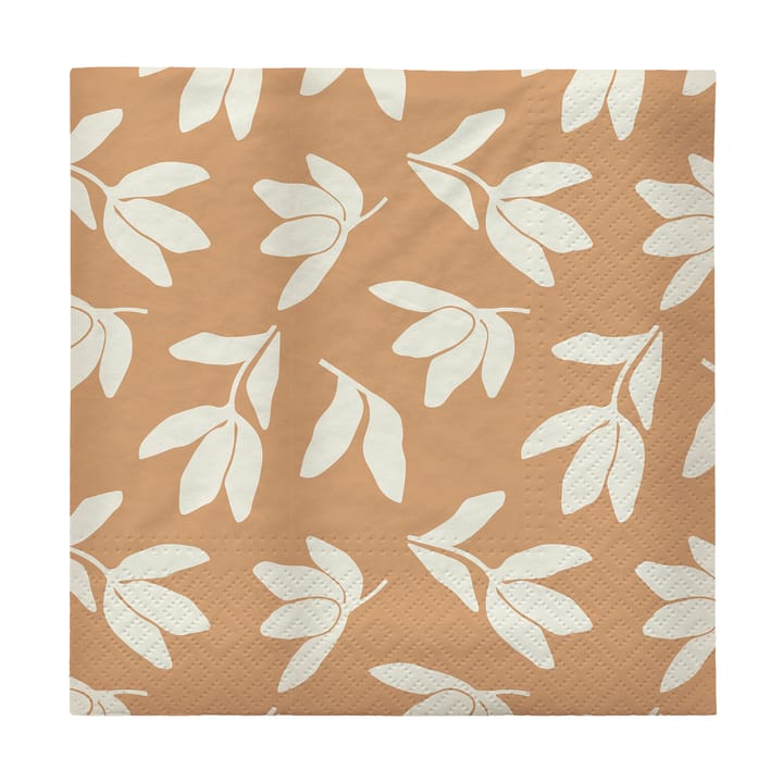 Herbert papirservietter 33x33 cm 20-pk, Cinnamon sand-off white Broste Copenhagen