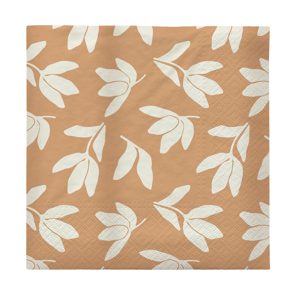 Broste Copenhagen Herbert papirservietter 33x33 cm 20-pk Cinnamon sand-off white