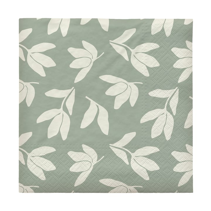 Herbert papirservietter 33x33 cm 20-pk, Desert sage-off white Broste Copenhagen