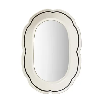 Hilma speil 30x45 cm - Off white-black - Broste Copenhagen