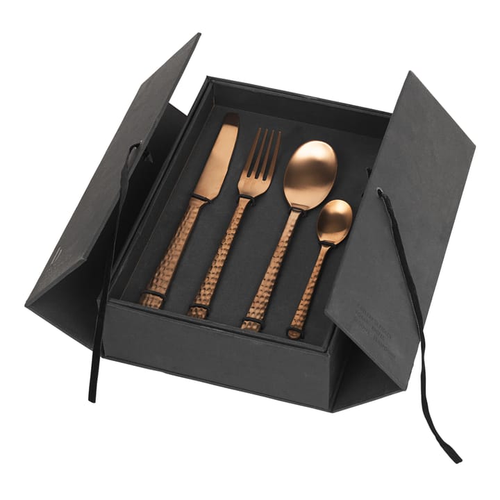 Hune bestikk 16 deler - Copper hammered - Broste Copenhagen