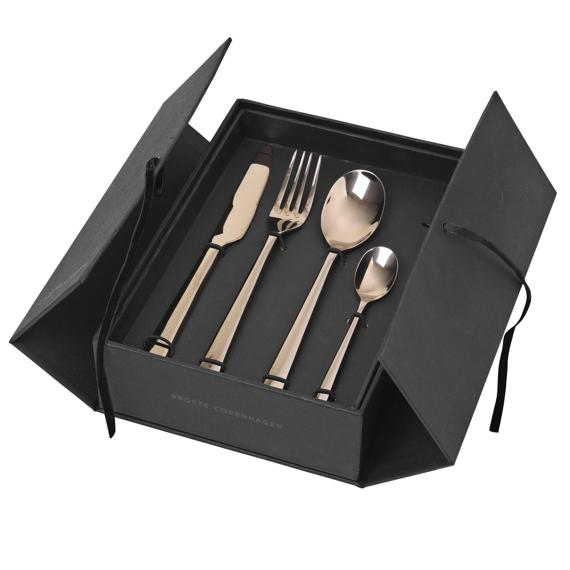 Hune bestikk 16 deler, titanium espresso Broste Copenhagen