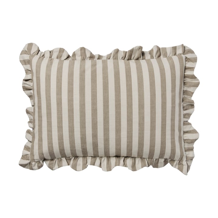 Ina putetrekk - Brown kelp-castle beige, 40x60 cm - Broste Copenhagen