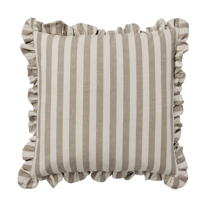 Ina putetrekk - Brown kelp-castle beige, 50x50 cm - Broste Copenhagen