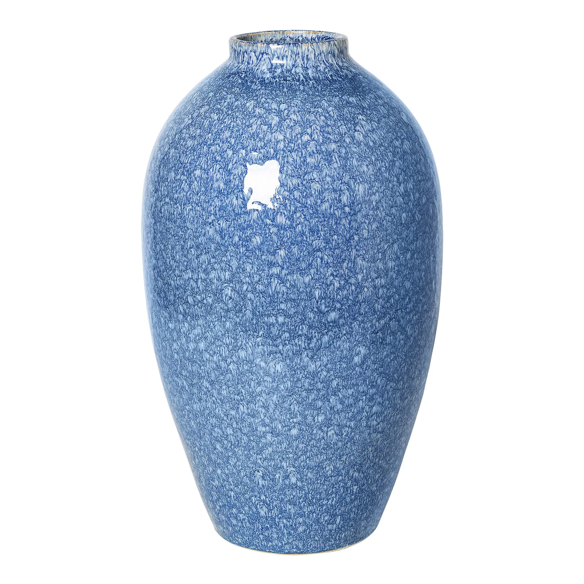 Ingrid keramikvase 40 cm, Insignia blue-white Broste Copenhagen