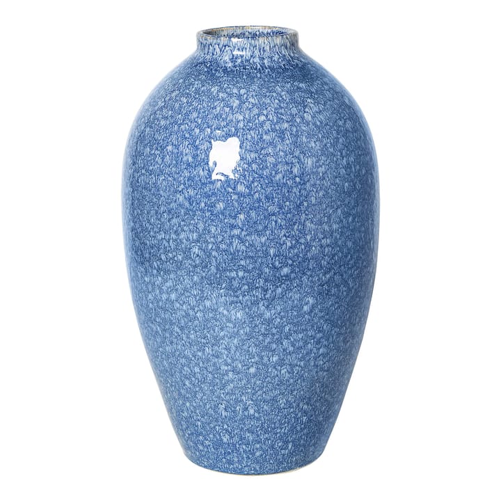 Ingrid keramikvase 40 cm - Insignia blue-white - Broste Copenhagen
