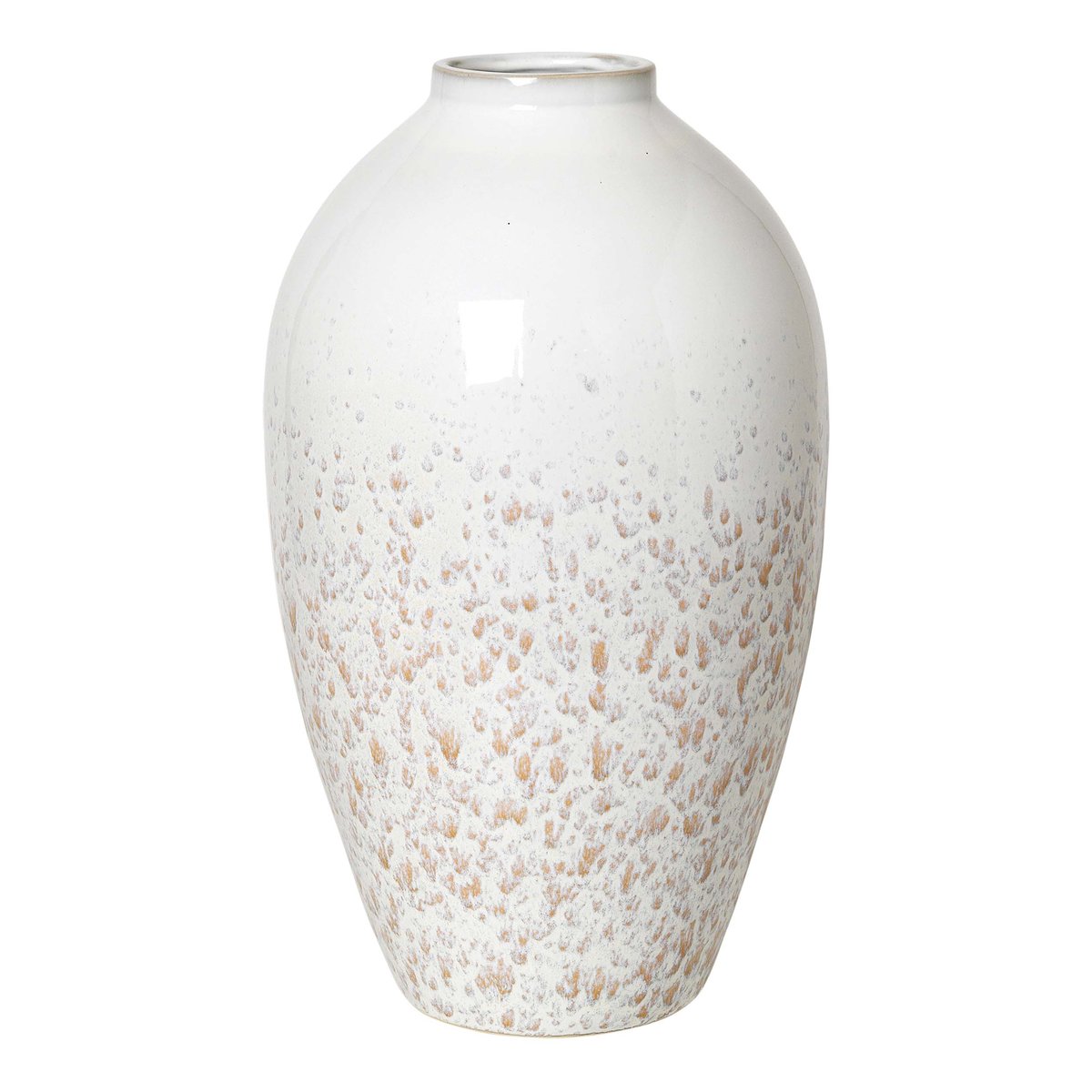 Bilde av Broste Copenhagen Ingrid keramikvase 40 cm Rainy day-indian tan