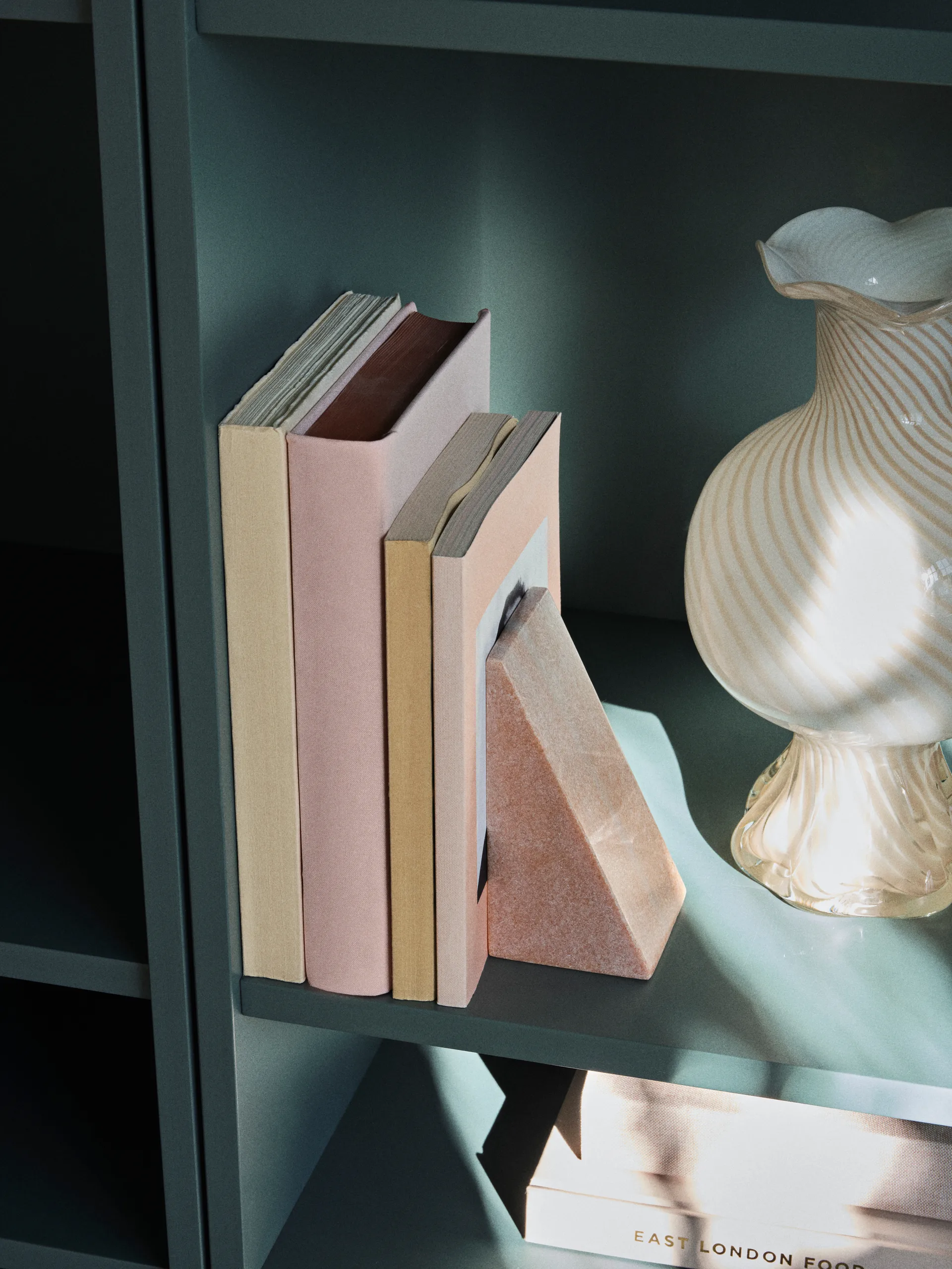 Jarl bokstøtte 2-pack, Rose marble Broste Copenhagen