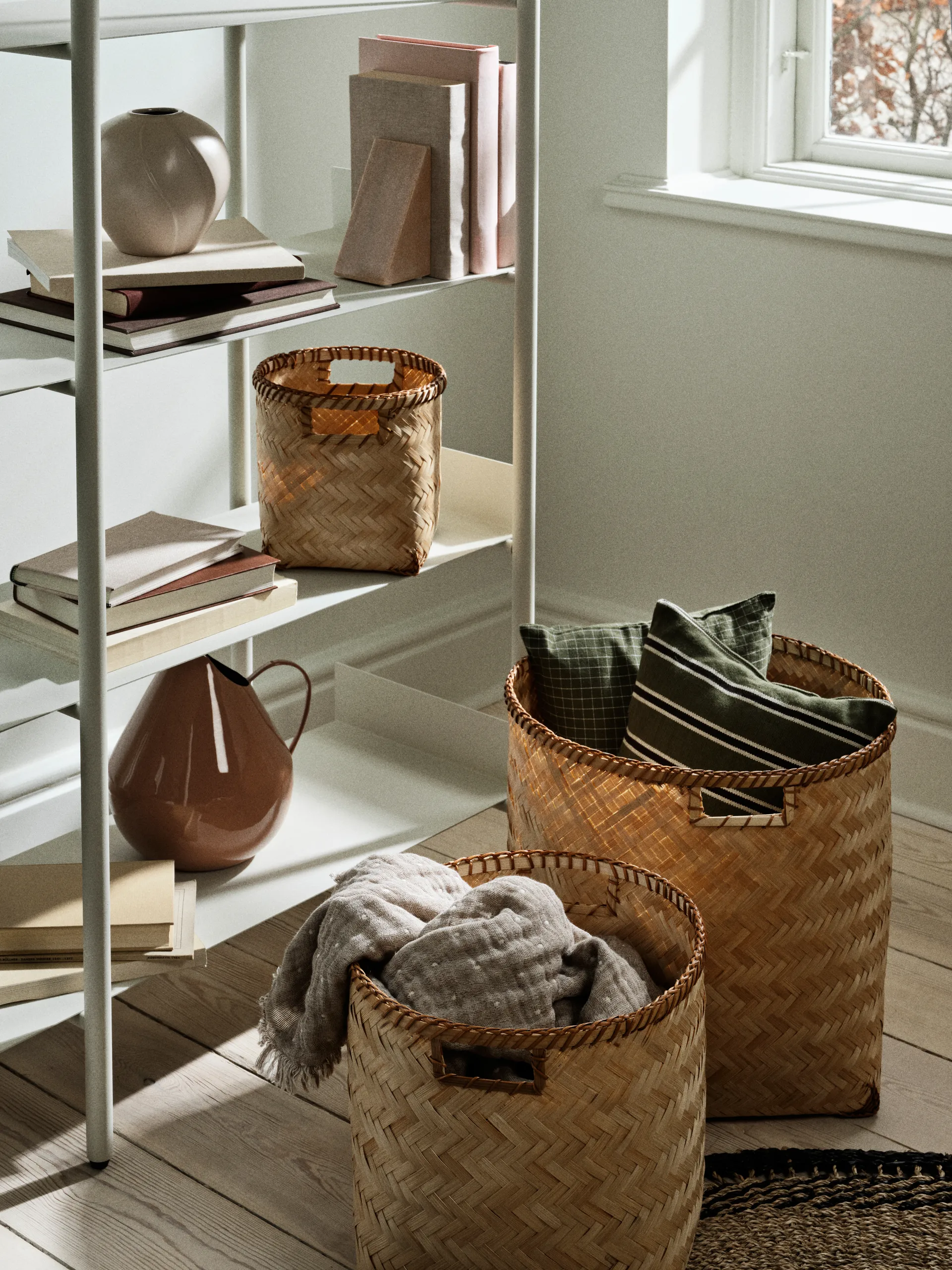 Jarl bokstøtte 2-pack, Rose marble Broste Copenhagen