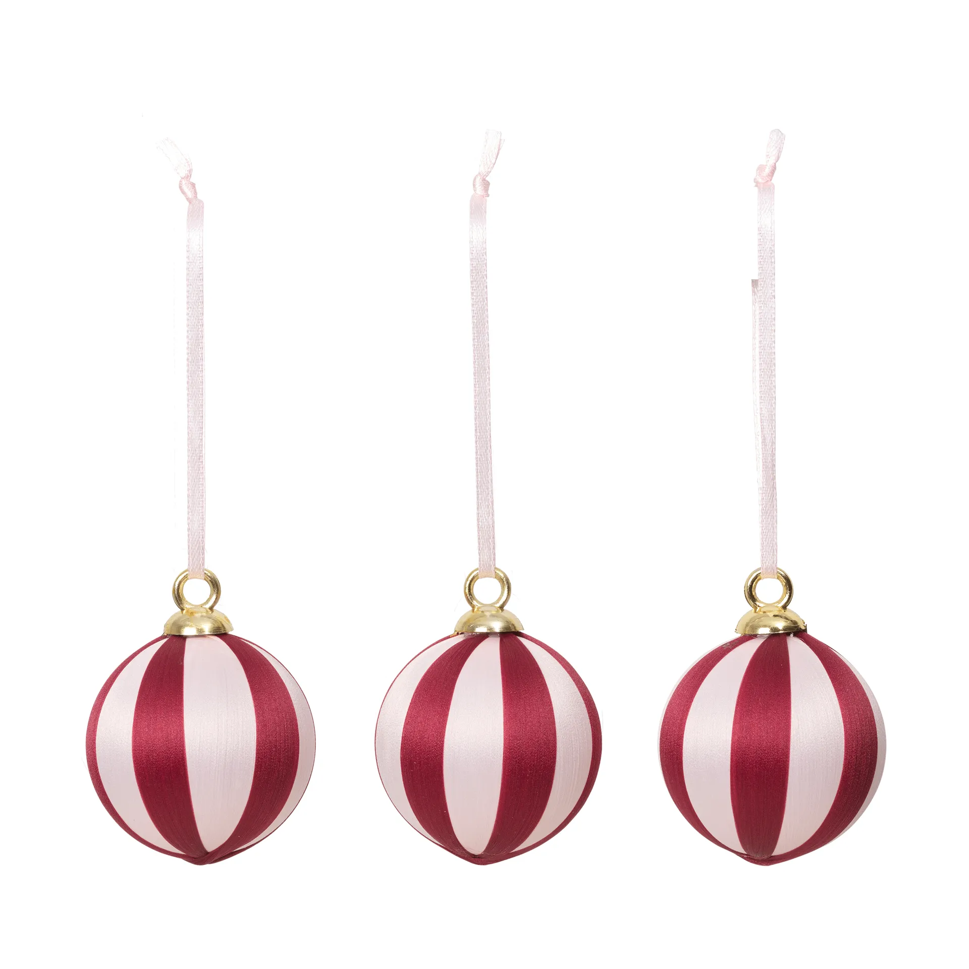 Joy julekule, Deep Red-Soft Pink Broste Copenhagen
