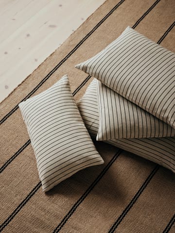 Karen putetrekk - Light beige-black, 60x60 cm - Broste Copenhagen