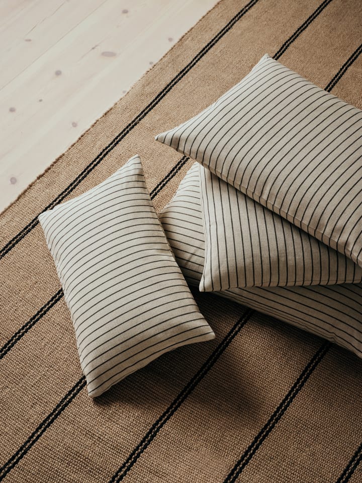Karen putetrekk, Light beige-svart, 30x50 cm Broste Copenhagen