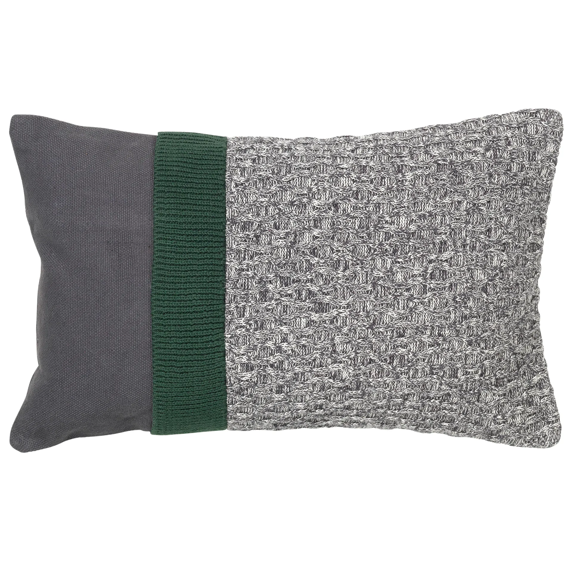 Knit putevar 30x50 cm, Dark grey-sycamore Broste Copenhagen