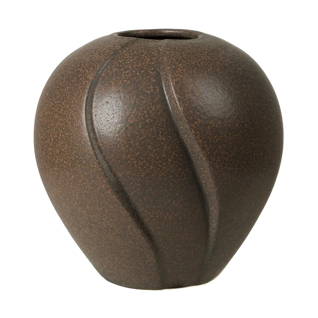 Leda vase Ø15x15 cm, Antique brown Broste Copenhagen