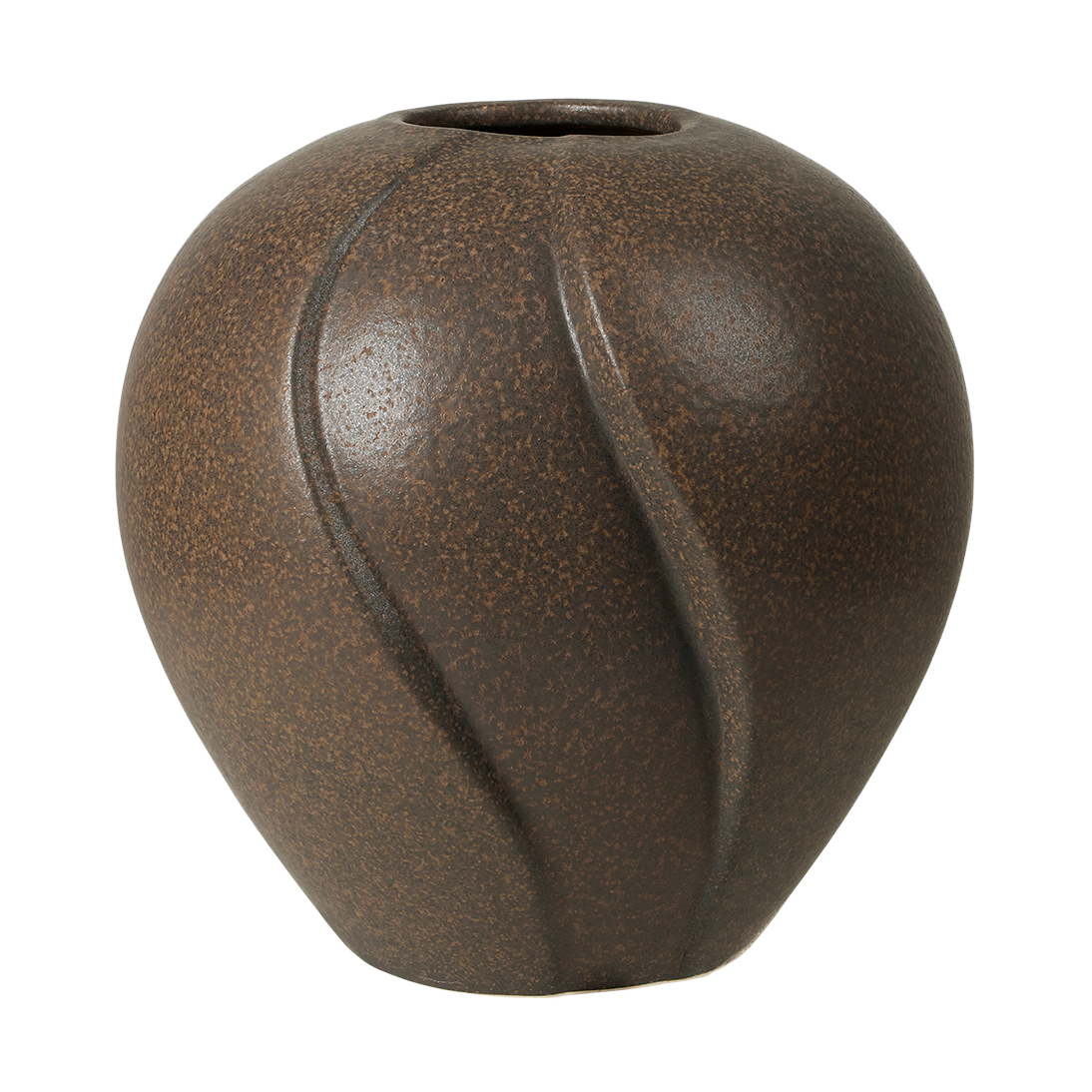 Bilde av Broste Copenhagen Leda vase Ø15x15 cm Antique brown