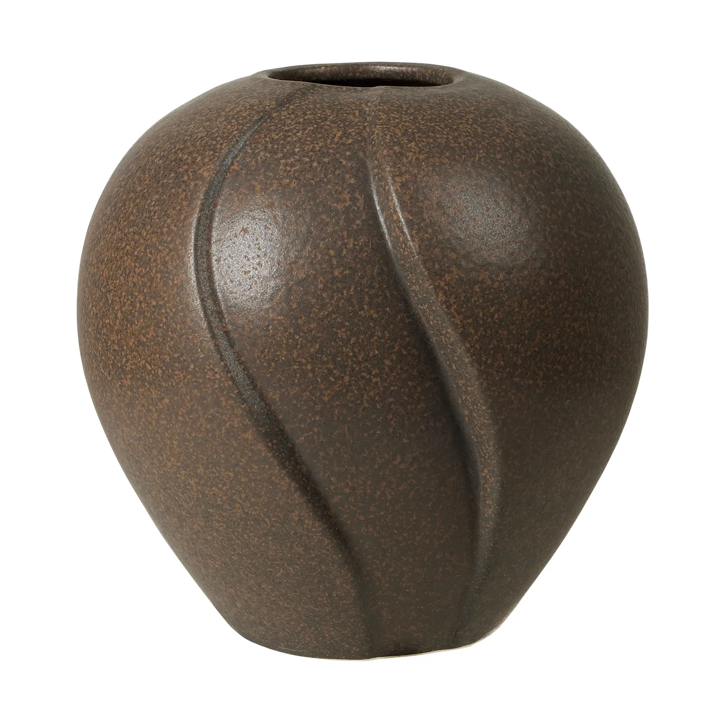 Leda vase Ø25x25 cm, Antique brown Broste Copenhagen