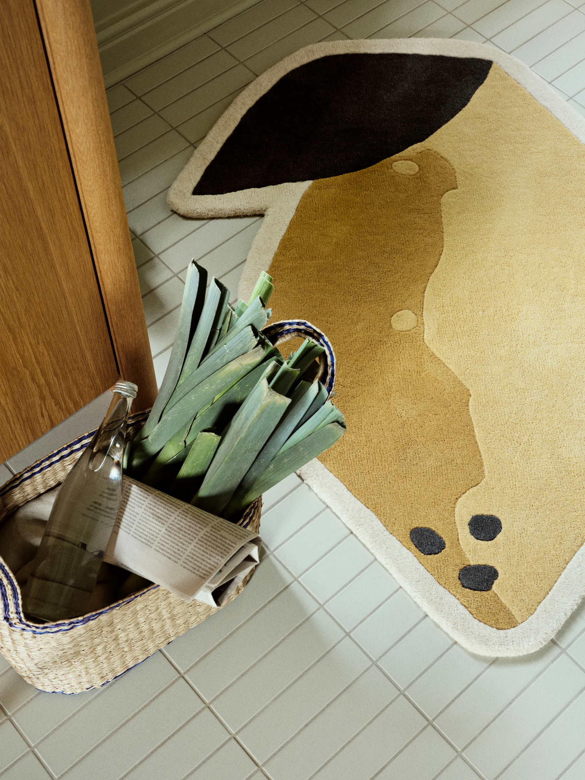 Lemon teppe 86 x 120 cm, Harvest gold Broste Copenhagen