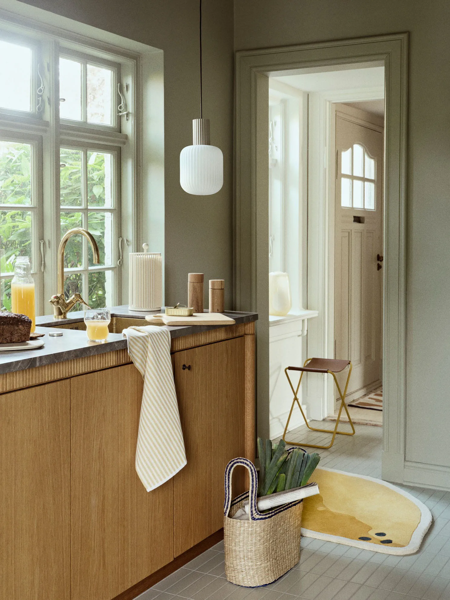 Lemon teppe 86 x 120 cm, Harvest gold Broste Copenhagen