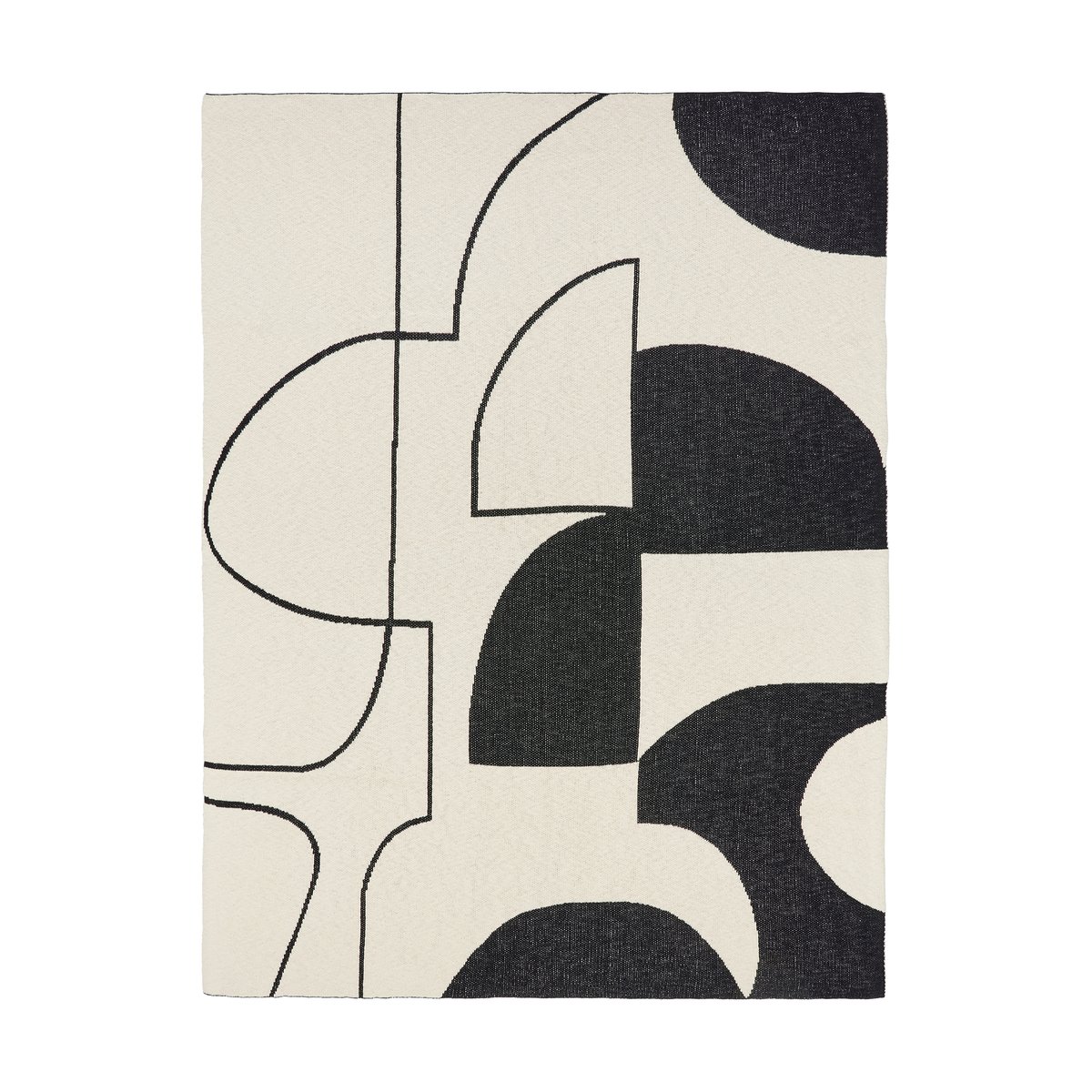 Bilde av Broste Copenhagen Maren pledd 130x180 cm Black-off white