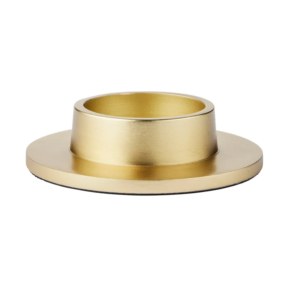 Maro lysestake for blokklys, Brass Finish, 4 cm Broste Copenhagen