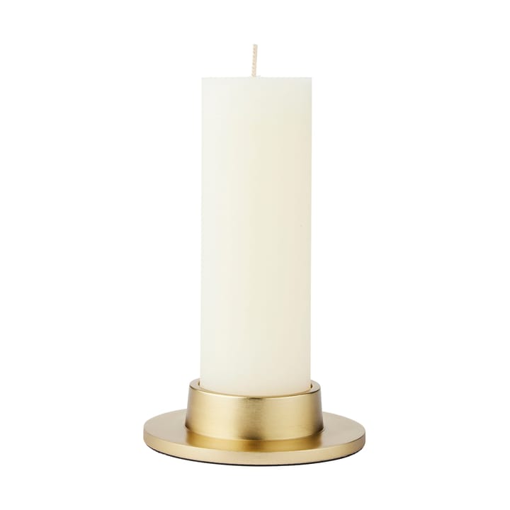 Maro lysestake for blokklys, Brass Finish, 4 cm Broste Copenhagen