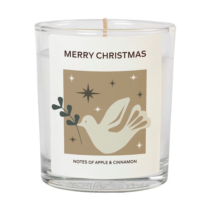 Merry Christmas duftlys 32 t - White - Broste Copenhagen
