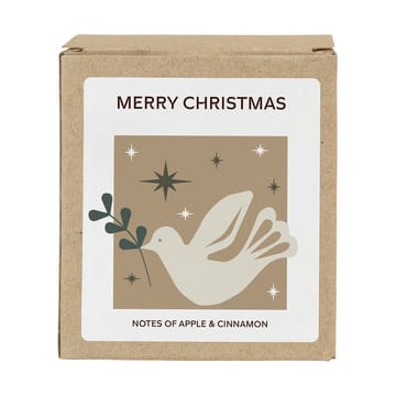 Merry Christmas duftlys 32 t - White - Broste Copenhagen