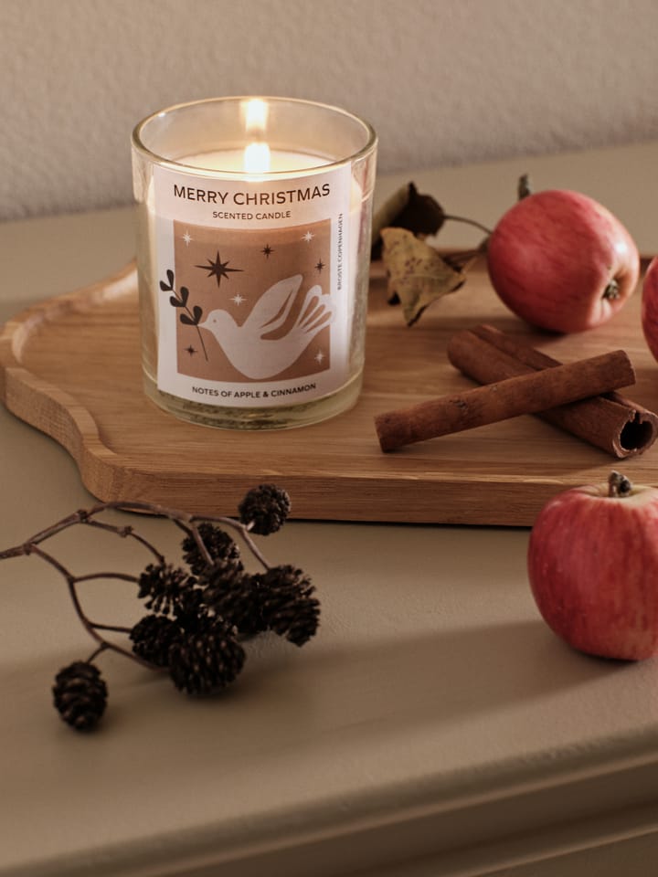 Merry Christmas duftlys 32 t, White Broste Copenhagen