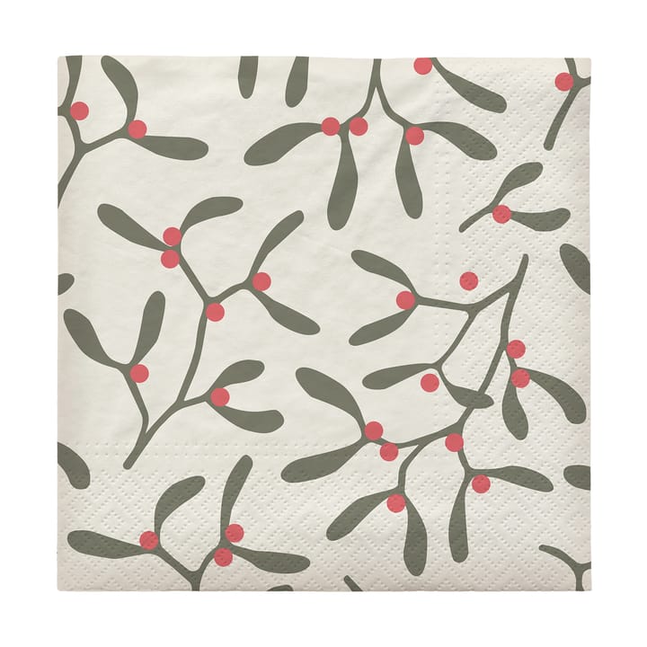 Mistel pappserviett 33x33 cm 20-pakning - Pompeian Red - Broste Copenhagen