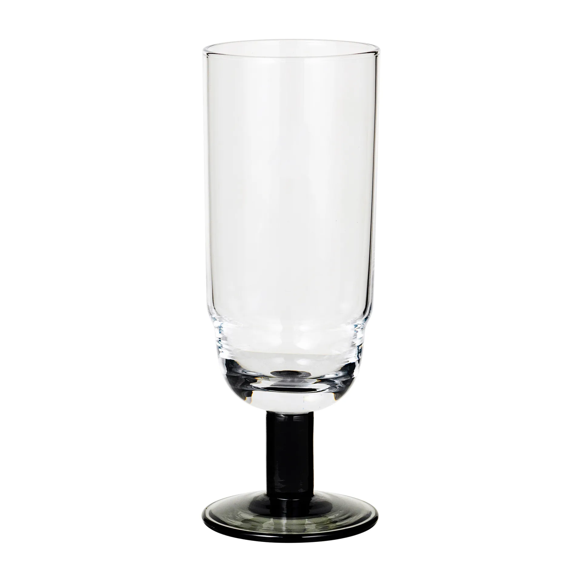 Nordic Bistro champagneglass 20 cl, Clear-smoke stem Broste Copenhagen
