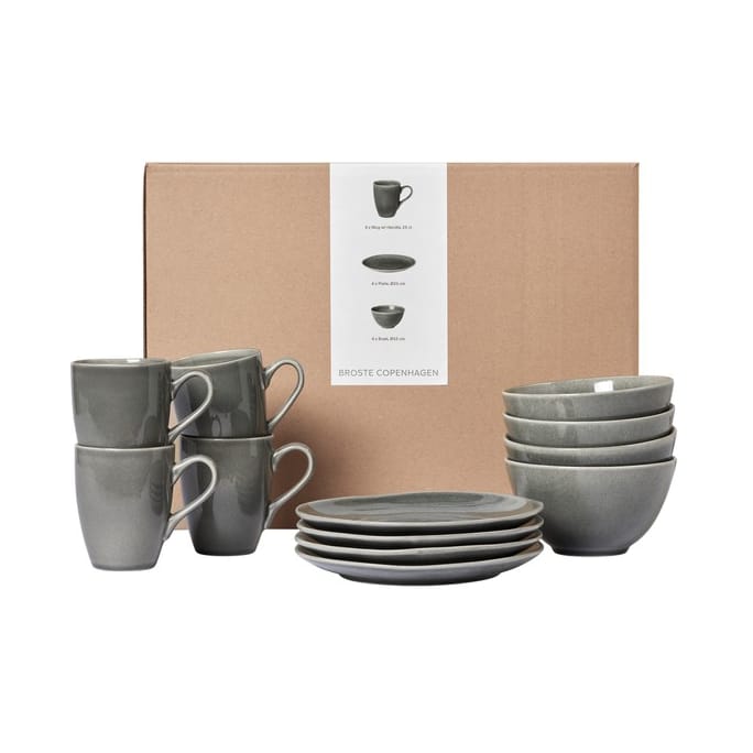 Nordic Rain frokostsett, 12 deler Broste Copenhagen