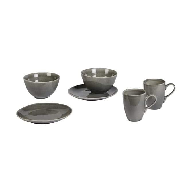 Nordic Rain frokostsett for to - 6 deler - Broste Copenhagen