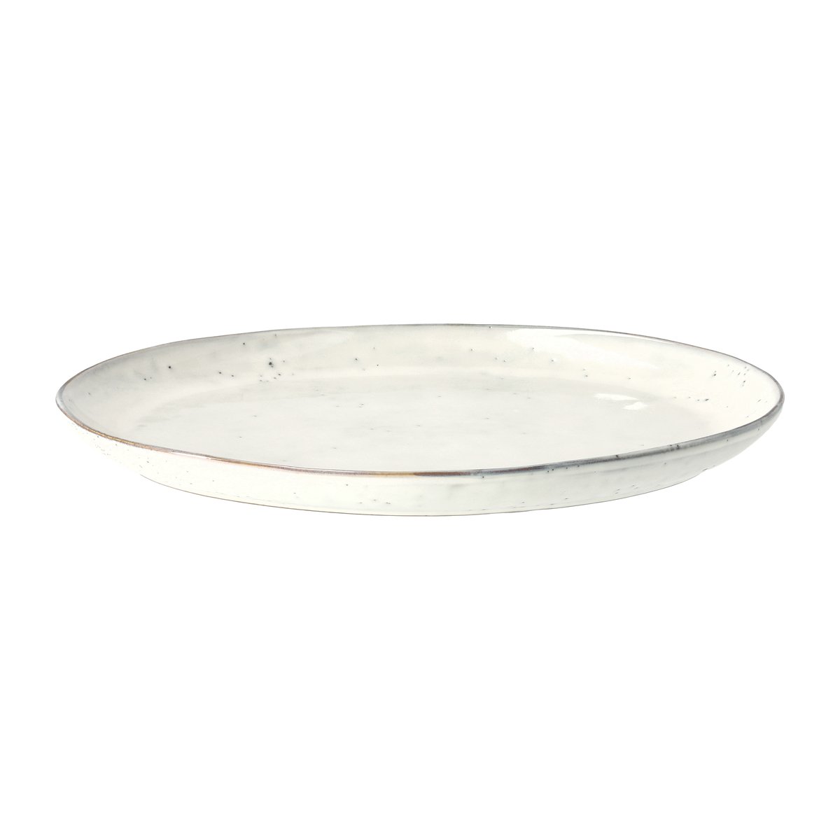 Broste Copenhagen Nordic Sand ovalt fat 26,5x35,5 cm