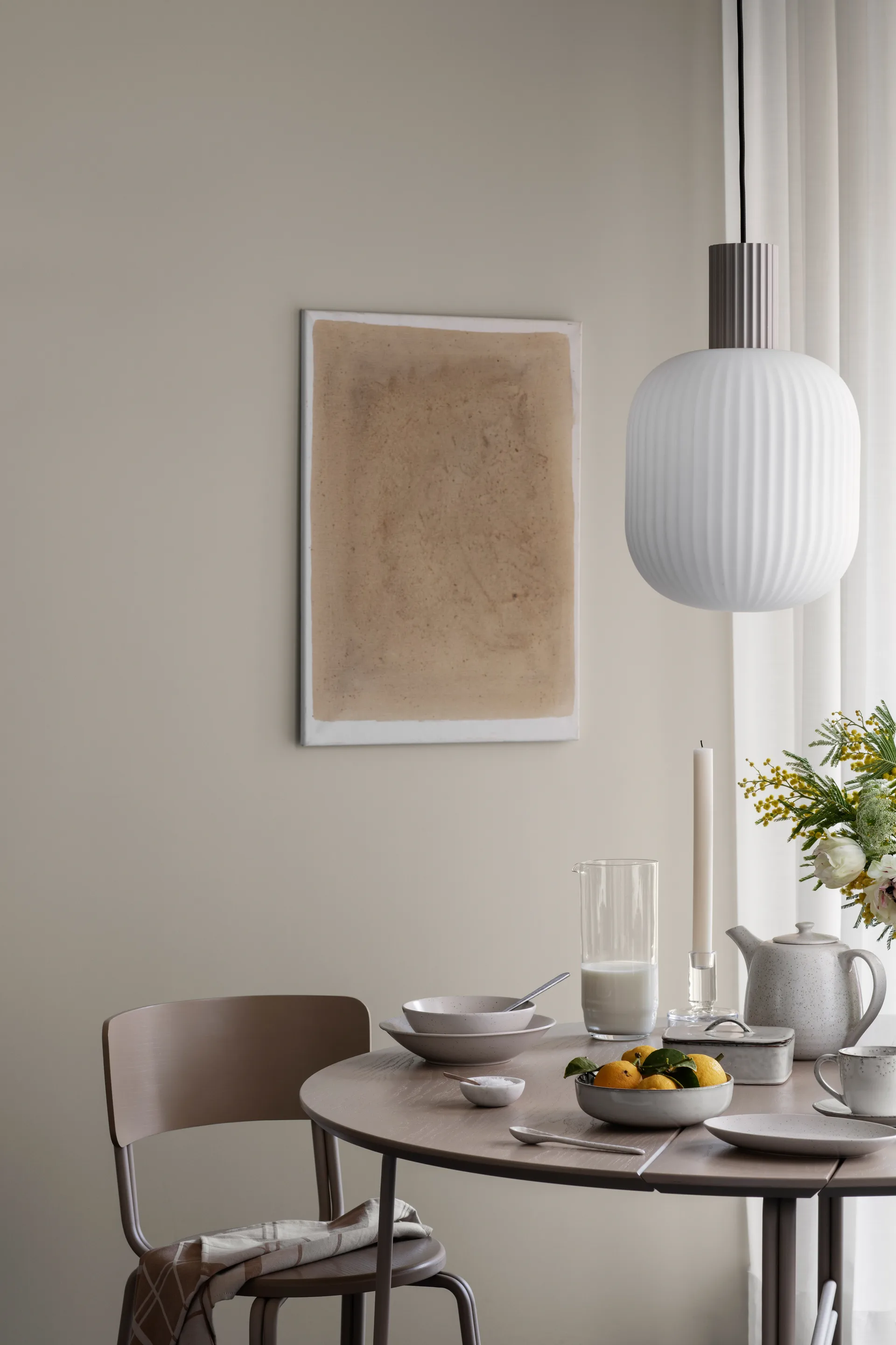 Nordic Sand pastatallerken Ø22,5 cm 8-pakning Broste Copenhagen