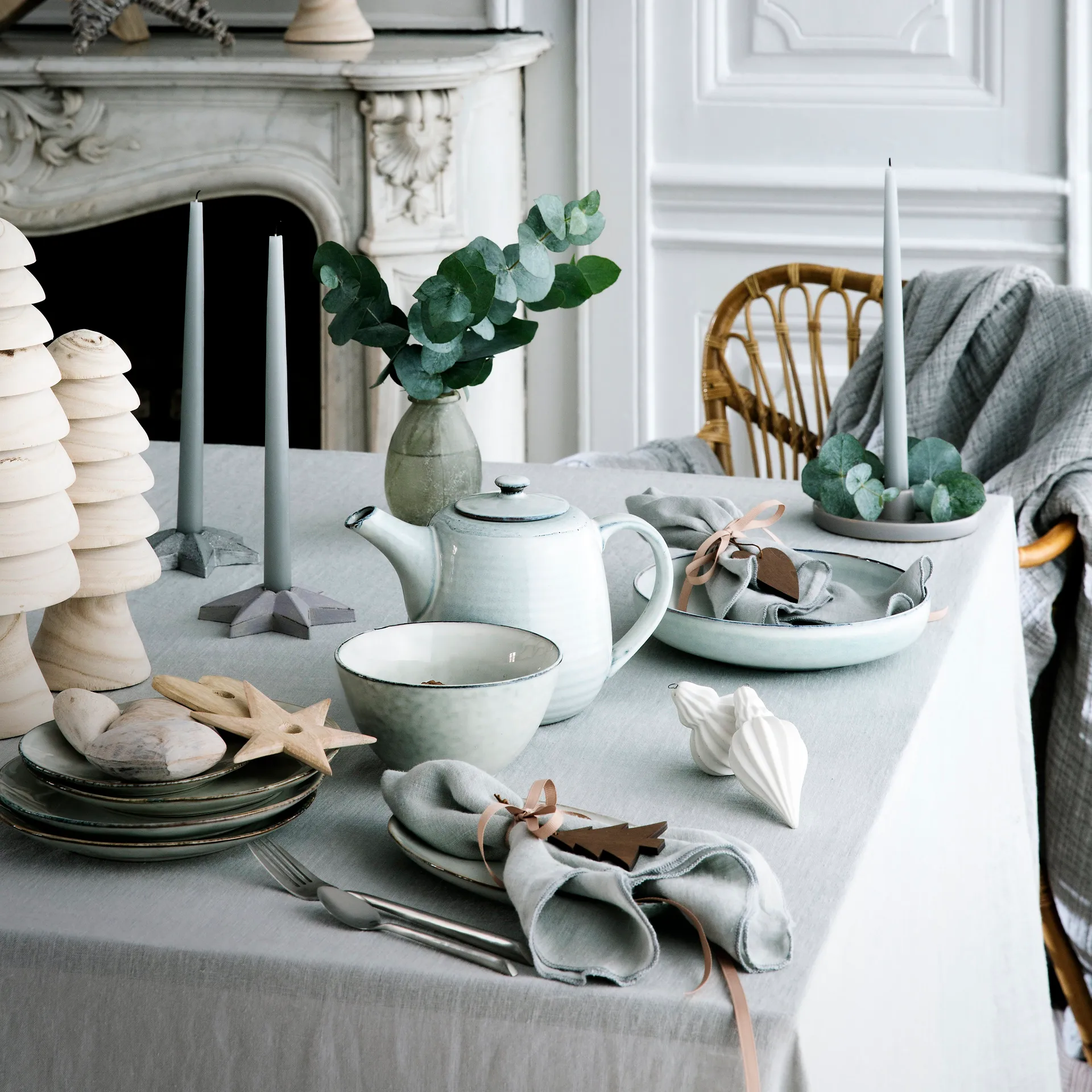 Nordic Sand tallerken Ø20 cm 8-pakning Broste Copenhagen