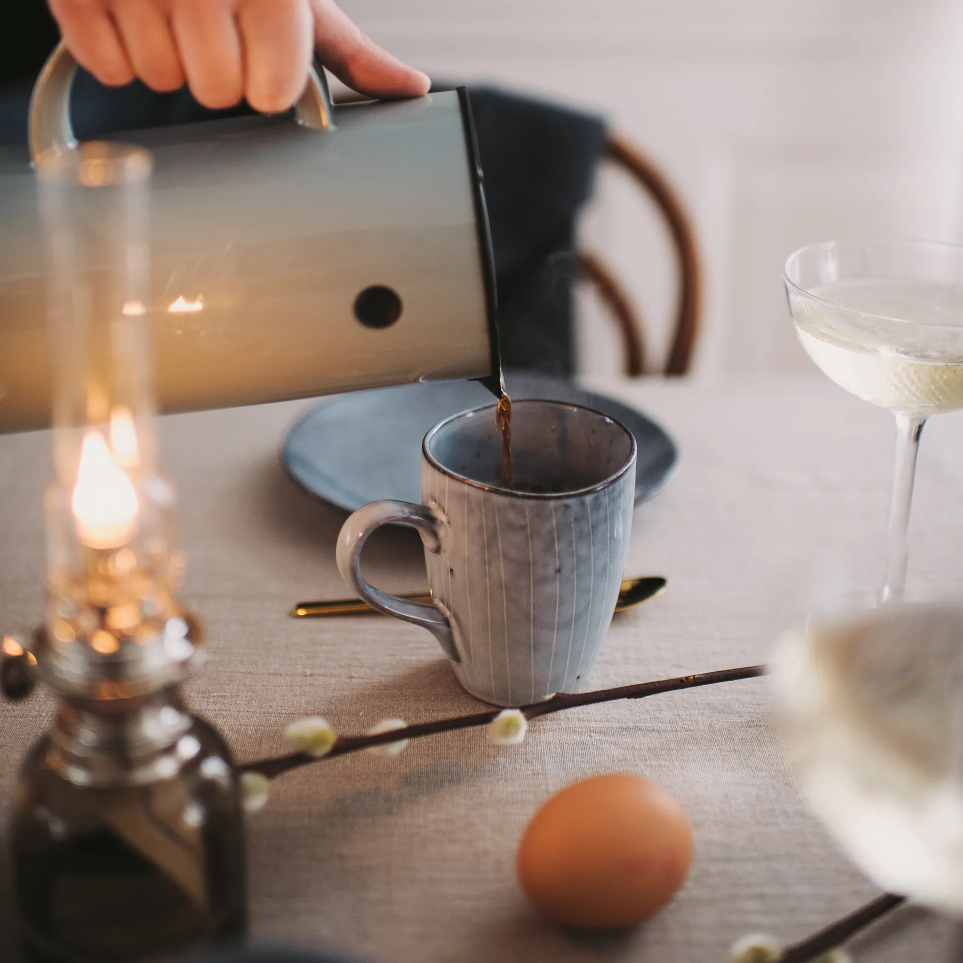 Nordic sea kopp med hank, 10 cm Broste Copenhagen