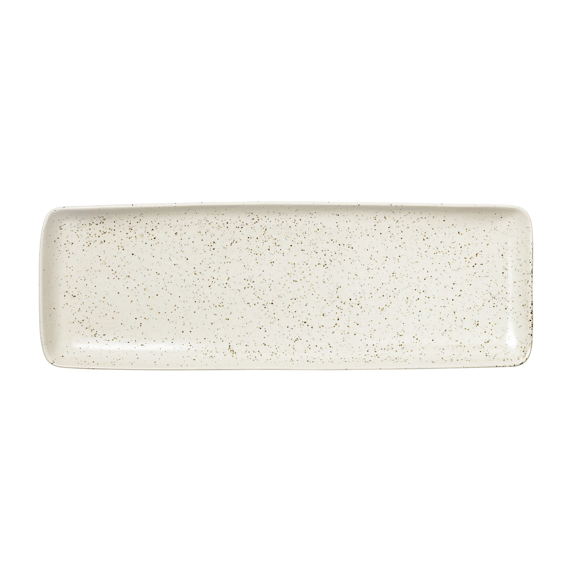 Nordic Vanilla fat rektangulært 12,5 x 35 cm, Cream with grains Broste Copenhagen