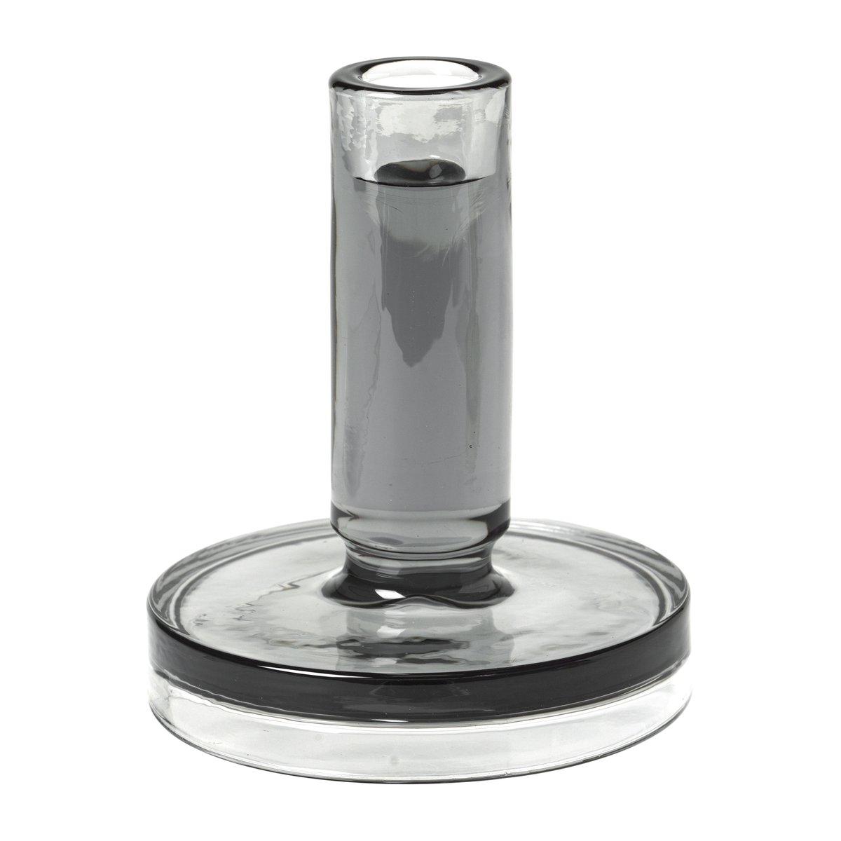 Broste Copenhagen Petra lysestake smoked pearl dark grey 14 cm