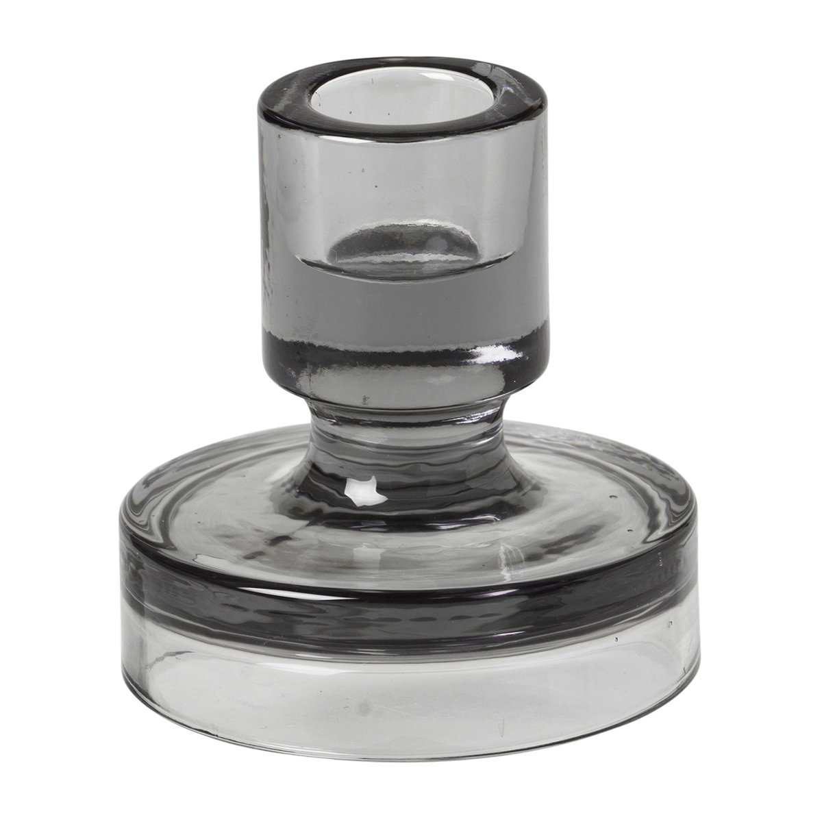Broste Copenhagen Petra lysestake smoked pearl dark grey 8 cm