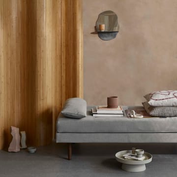 Polaris krukke med fat Ø12 cm - Camel - Broste Copenhagen