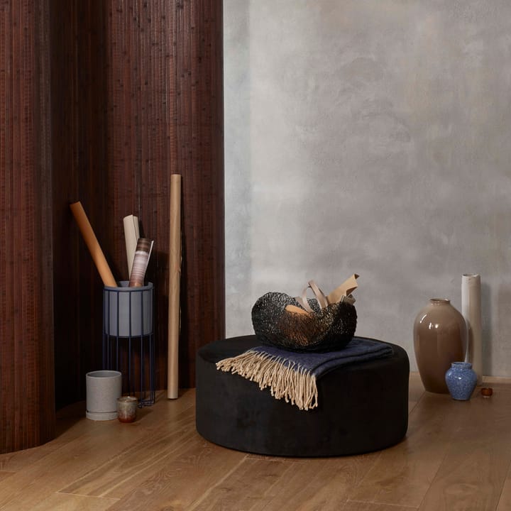 Polaris krukke med fat Ø14 cm - Tradewinds blue - Broste Copenhagen