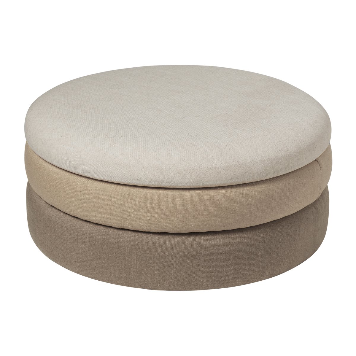 Broste Copenhagen Pond puff 30 cm Beige shades | Skandinavisk Design | Puffer | Beige