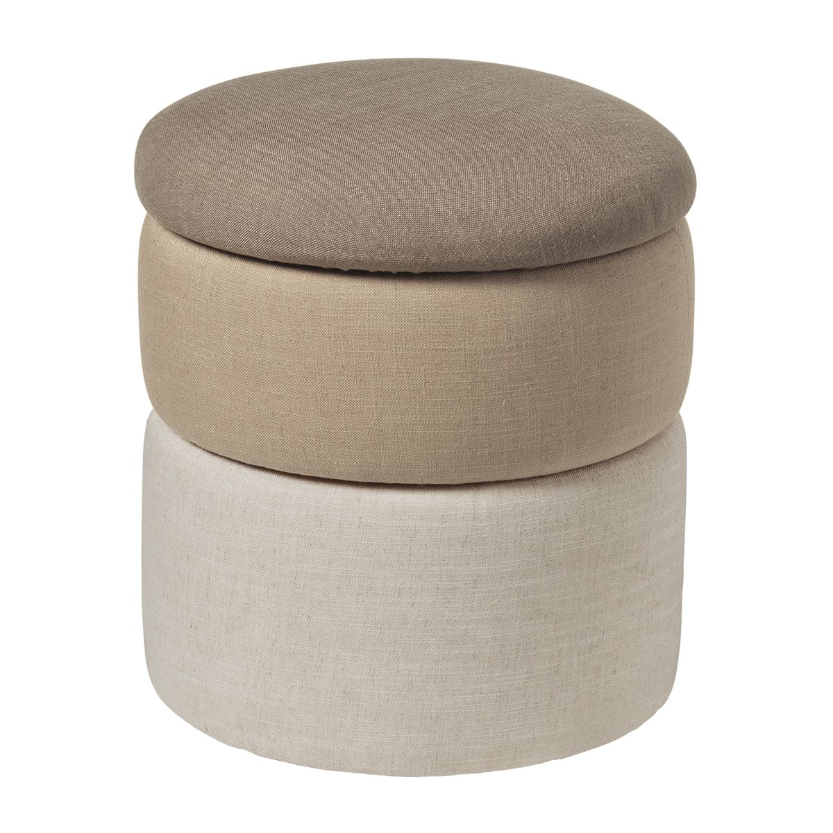 Broste Copenhagen Pond puff 42 cm Beige shades | Skandinavisk Design | Puffer | Beige